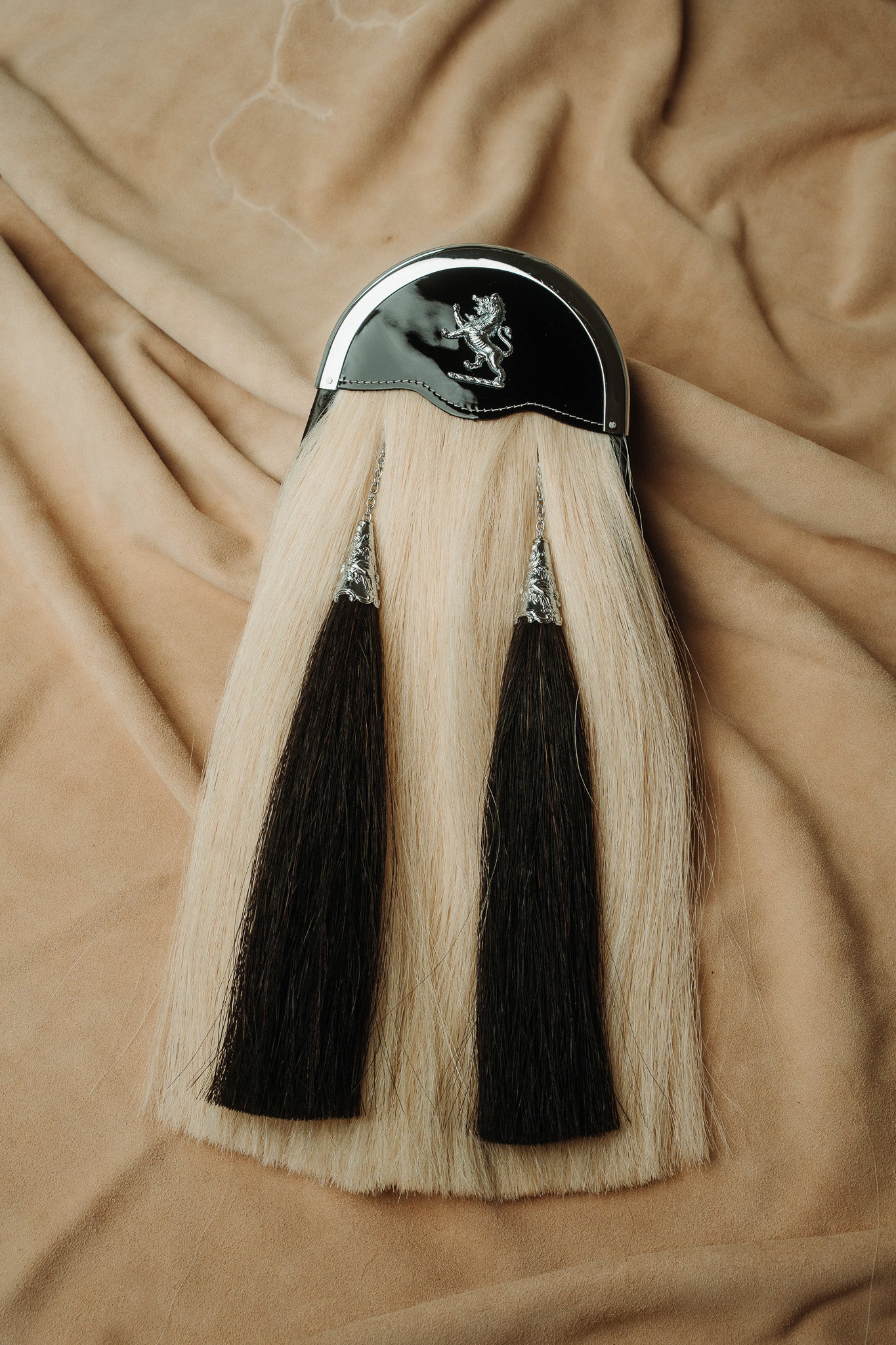 Lion Rampant White Horsehair