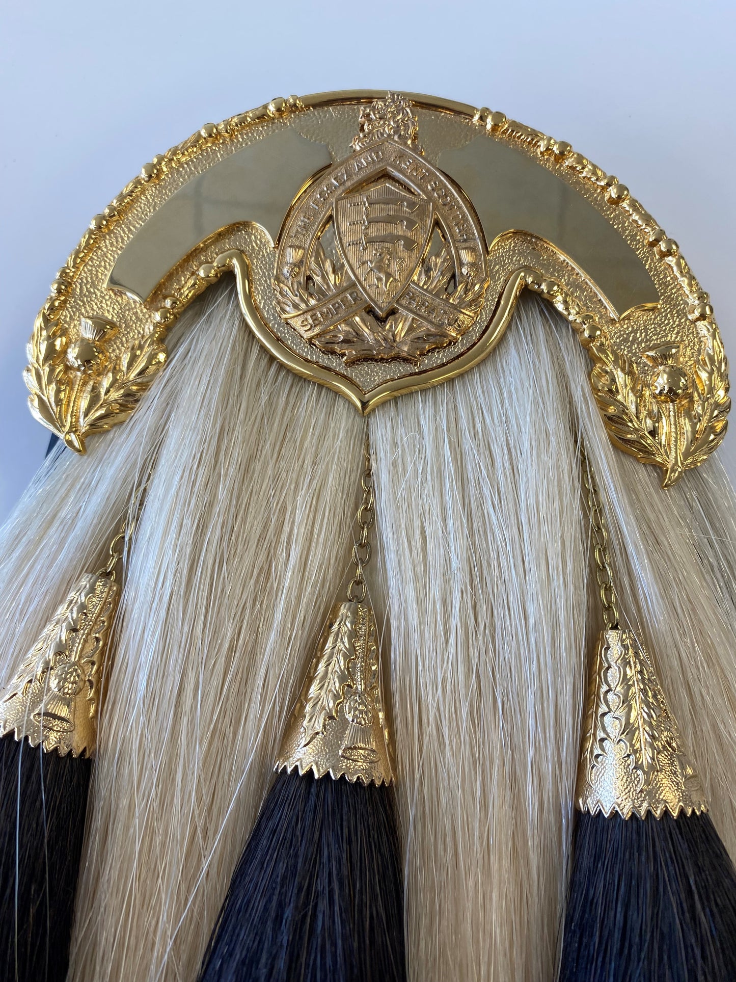 The Essex & Kent Scottish Officer Horsehair Sporran