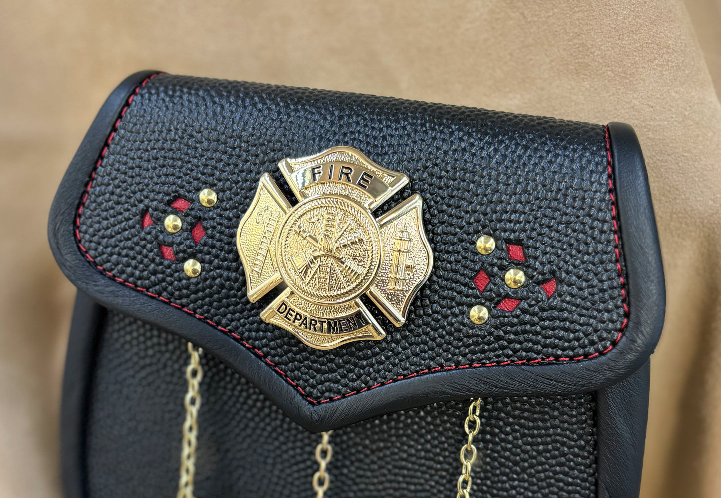 Leather Firefighter Gold