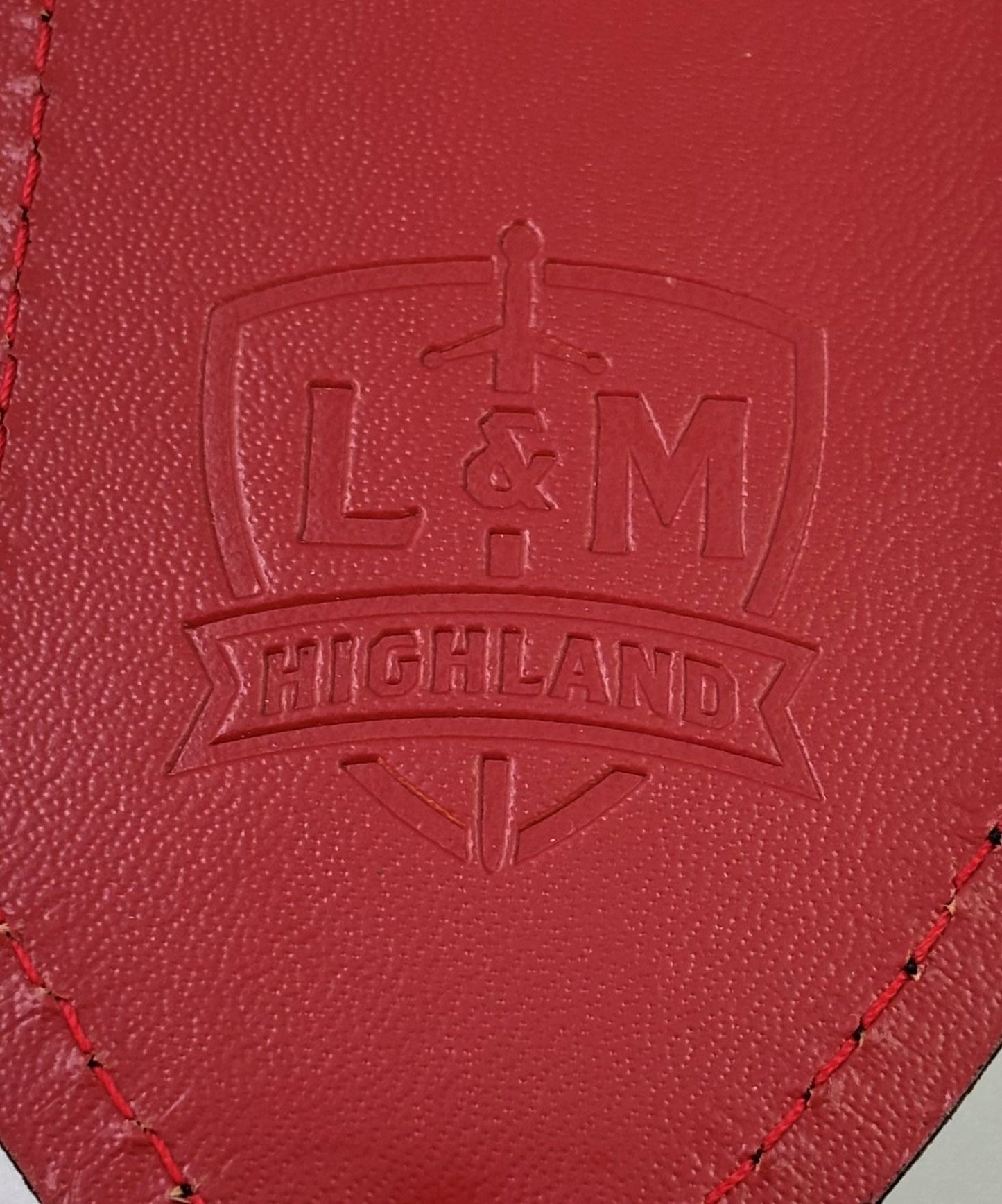 2.25″ Brown Pebbled Leather- Red lined(Montrose)