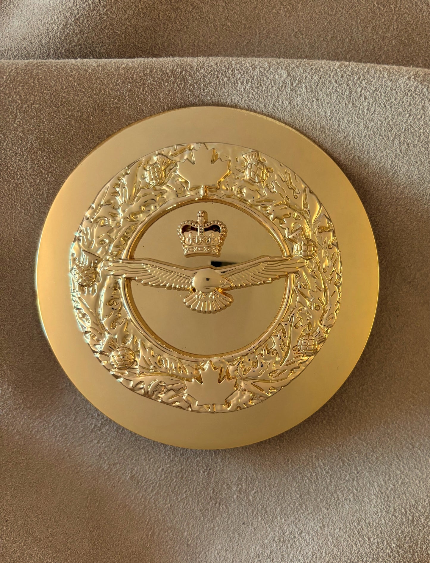 RCAF Gold Plaid Brooch