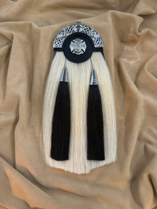 Firefighter White Horsehair Silver