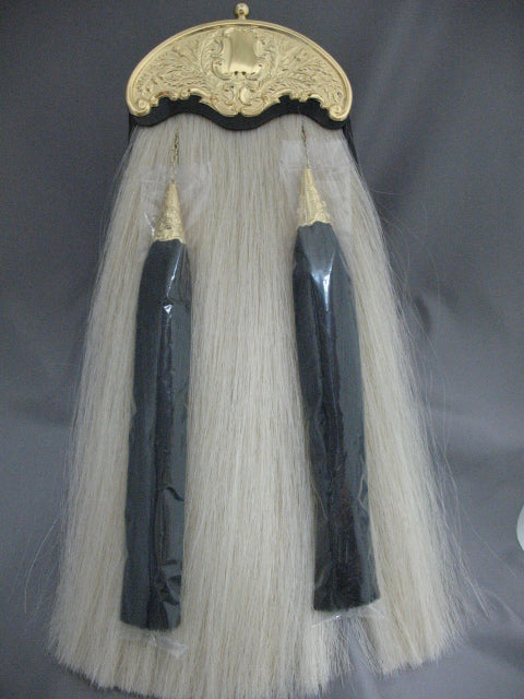 Thistle Cantle Gold White Horsehair