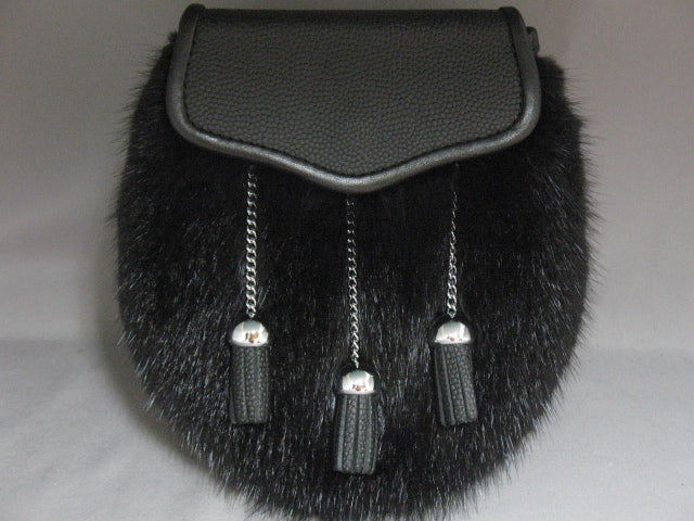 Black Muskrat Semi Dress