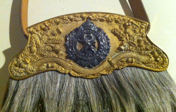 Queens Own Cameron Highlanders Officer Horsehair Sporran