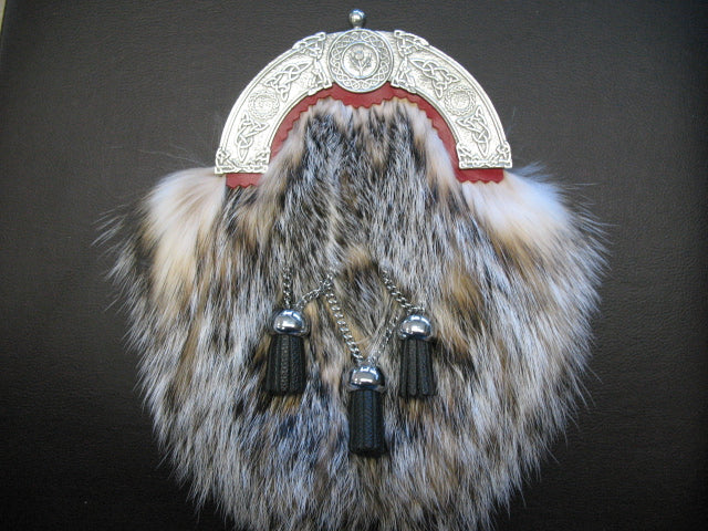 Badger and pewter dress sporran