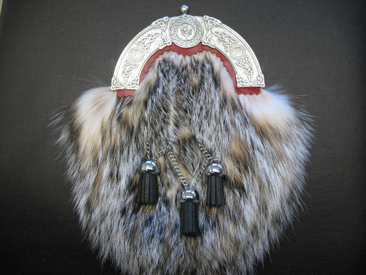 Badger and pewter dress sporran