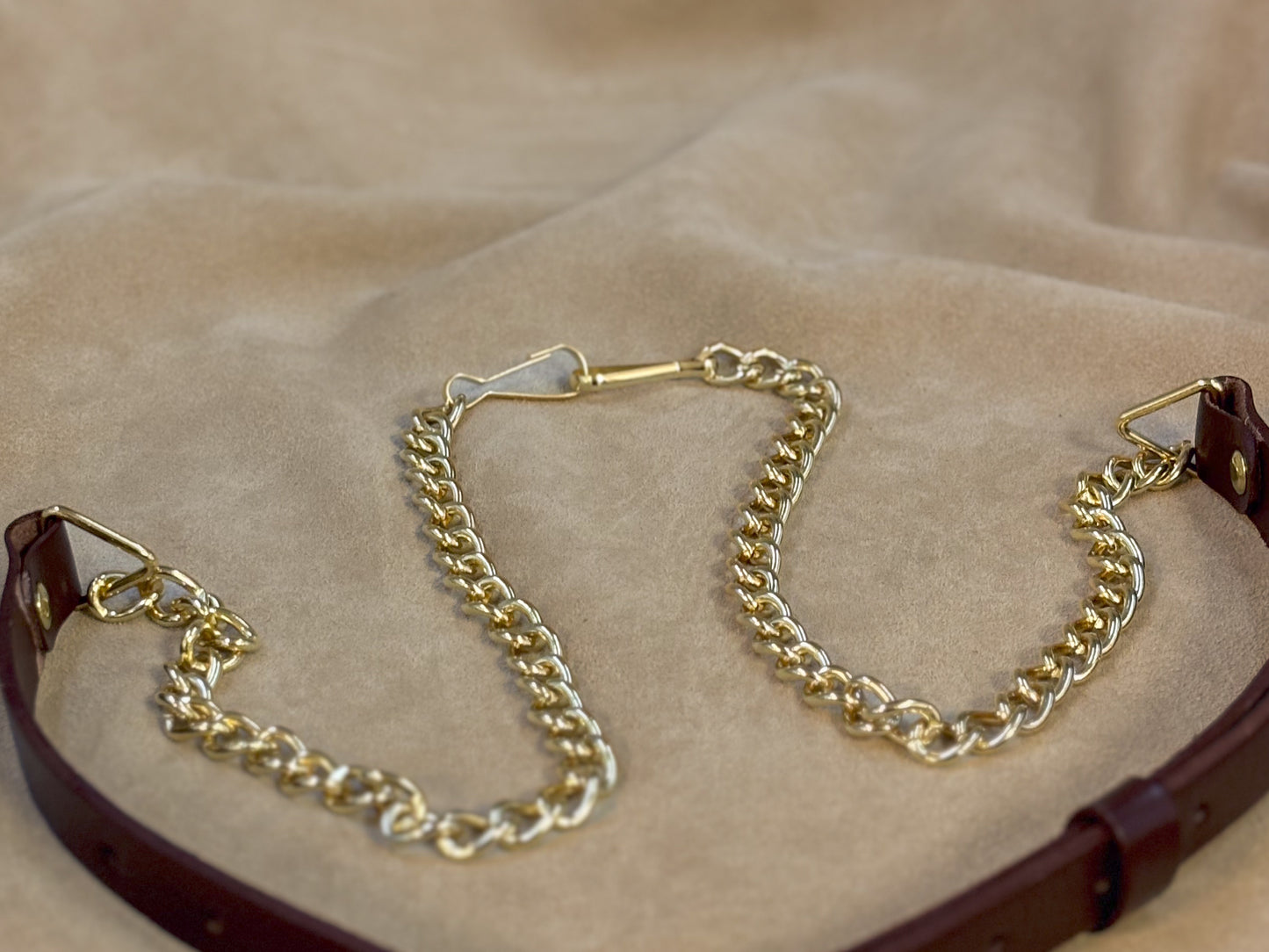 Adult Sporran Chain Strap with Gold Chain