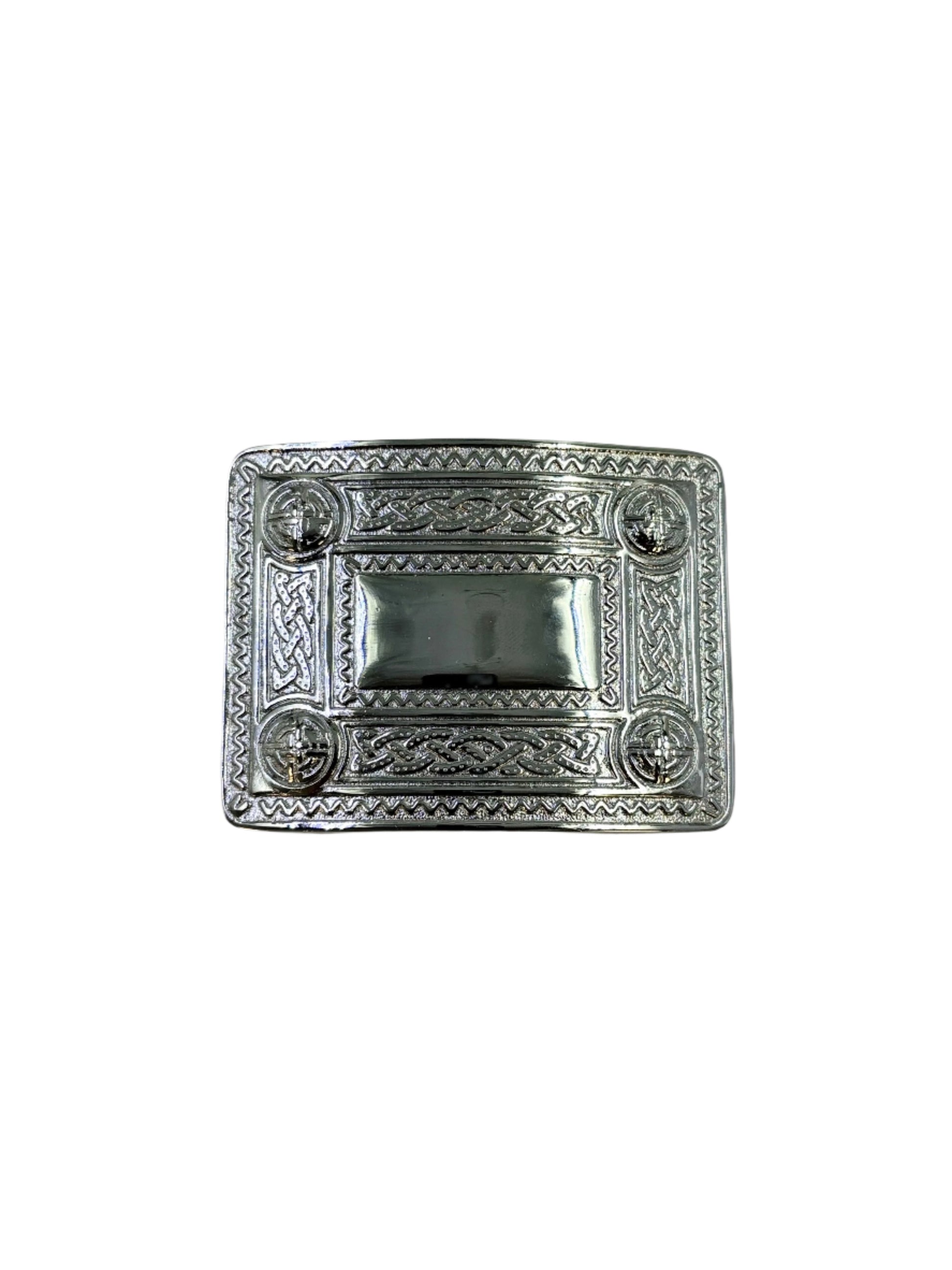 Pewter buckle with celtic design