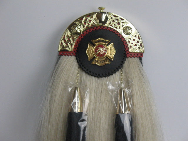 Firefighter White Horsehair Gold