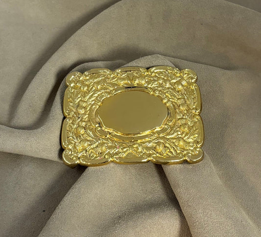 Gold 2 1/2" Thistle Buckle
