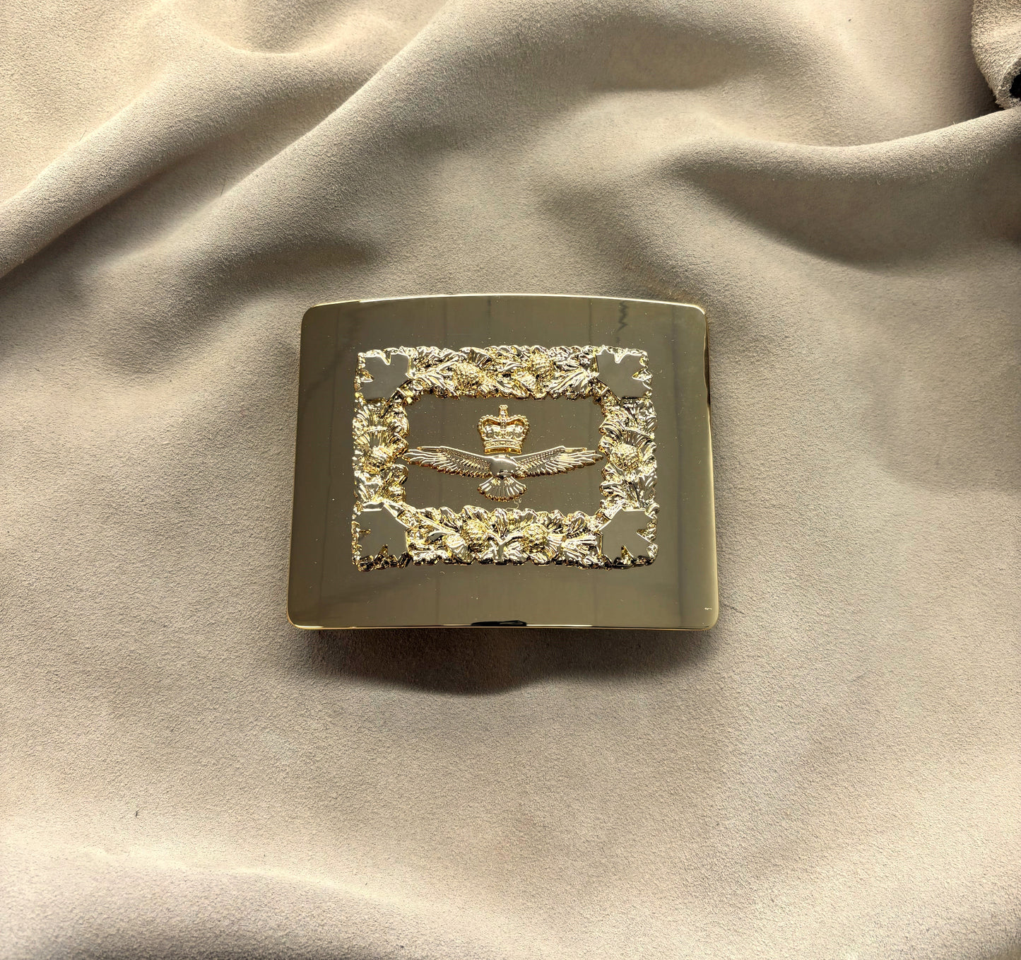 RCAF Gold Waist Belt Buckle - 2 3/4"