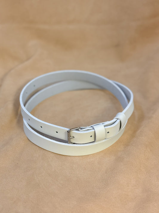 White leather sporran strap