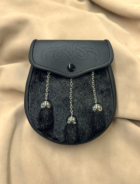 Dark Seal Embossed Semi Dress