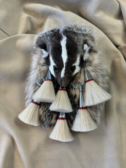 Badger 6 Tassels Silver