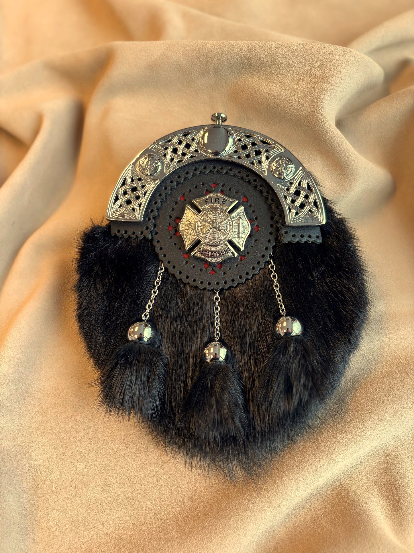 Firefighter Full Dress Muskrat Silver
