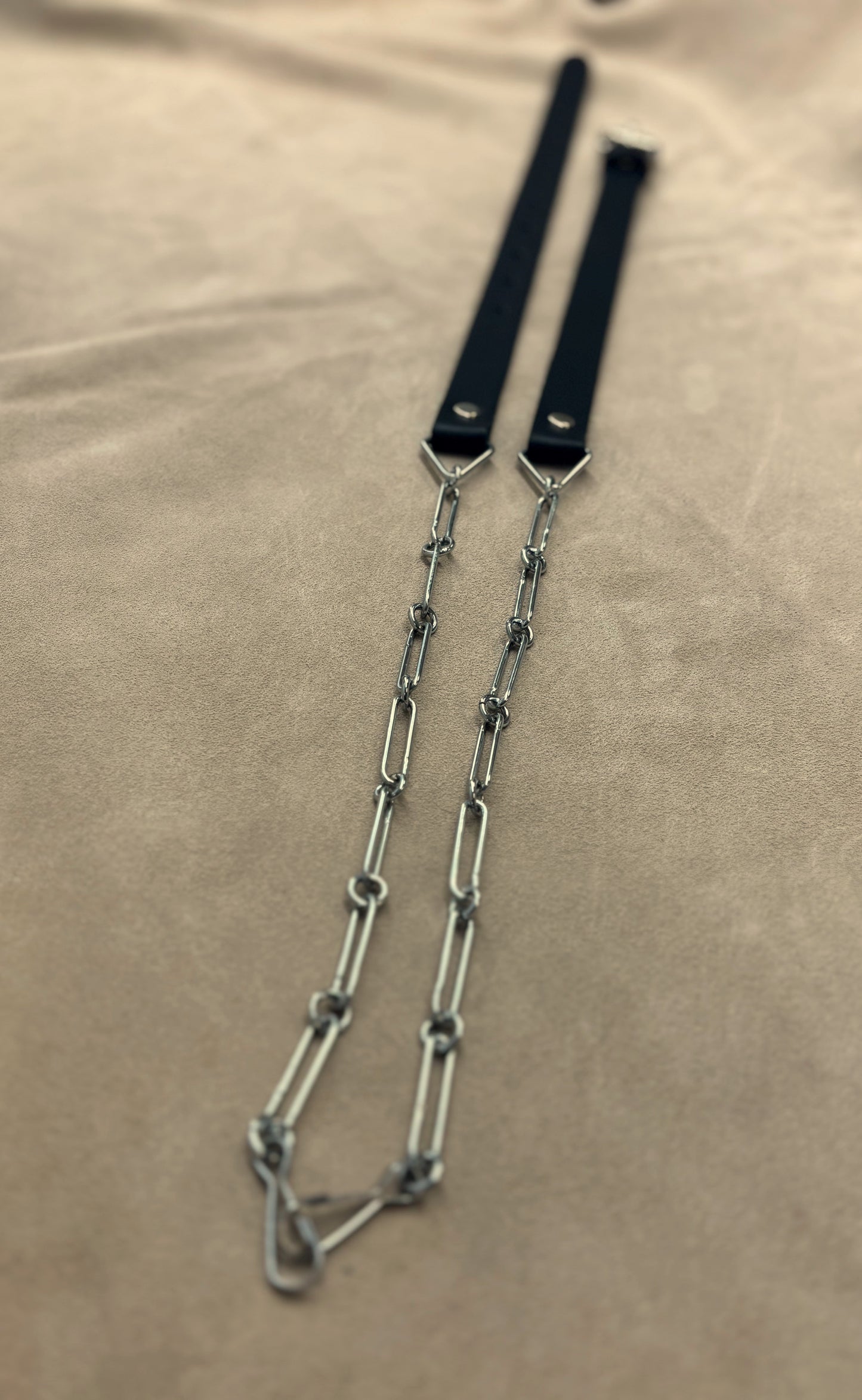 Adult Old Style Sporran Chain Strap With Silver Chain