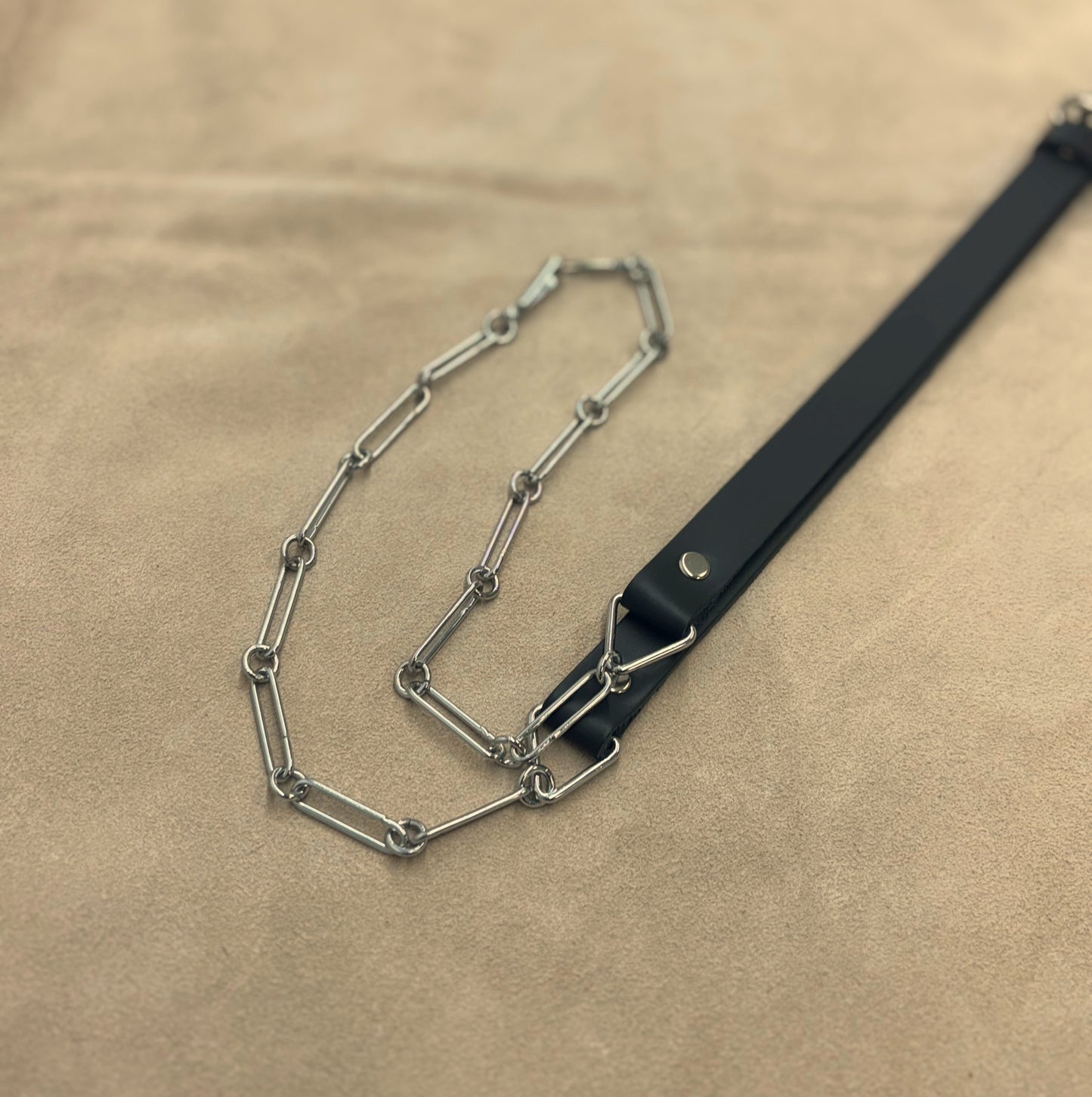 Adult Old Style Sporran Chain Strap With Silver Chain