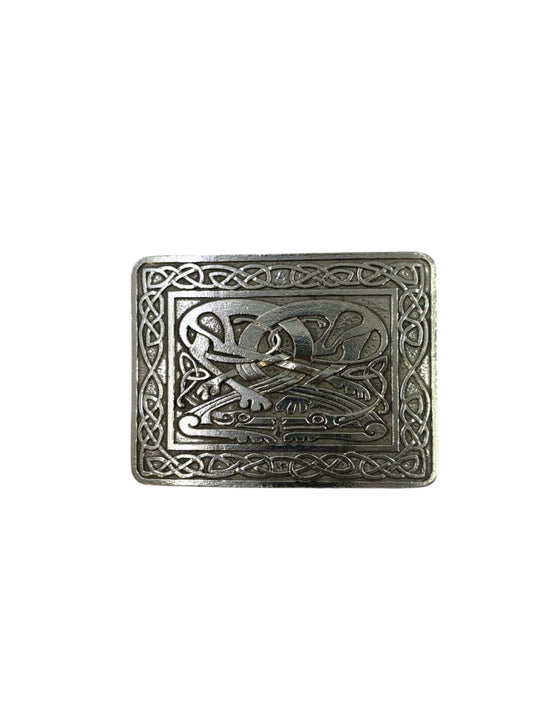 Pewter Buckle with Zoomorphic design