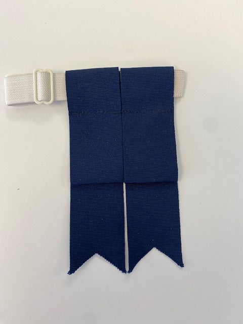 Navy Blue grosgrain flashes for highland outfits