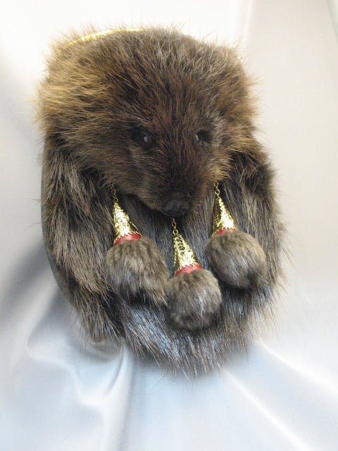 Beaver with Tassels Full Mask